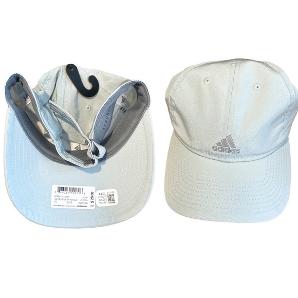ADIDAS VFA 2 Relaxed Fit Hat - Halo Blue / Silver Metallic - NWT - Picture 7 of 7